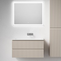 Мебель для ванной комнаты Sancos Snob R 90 подвесная, beige soft, раковина СN7019wx