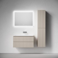 Мебель для ванной комнаты Sancos Snob R 90 подвесная, beige soft, раковина СN7019wx