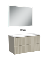 Мебель для ванной комнаты Sancos Snob R 90 подвесная, beige soft, раковина СN7019wx