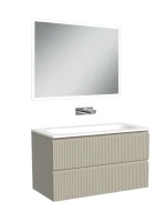 Мебель для ванной комнаты Sancos Snob R 90 подвесная, beige soft, раковина СN7019wx