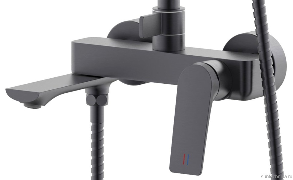 Душевая стойка AZARIO Lursy AZ-K2349GR серый графит