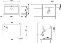 Мойка кухонная Blanco Dalago 8 антрацит