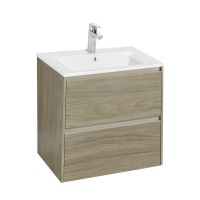 Мебель для ванной комнаты Roca Ona 60 темный вяз, раковина 3279A8000