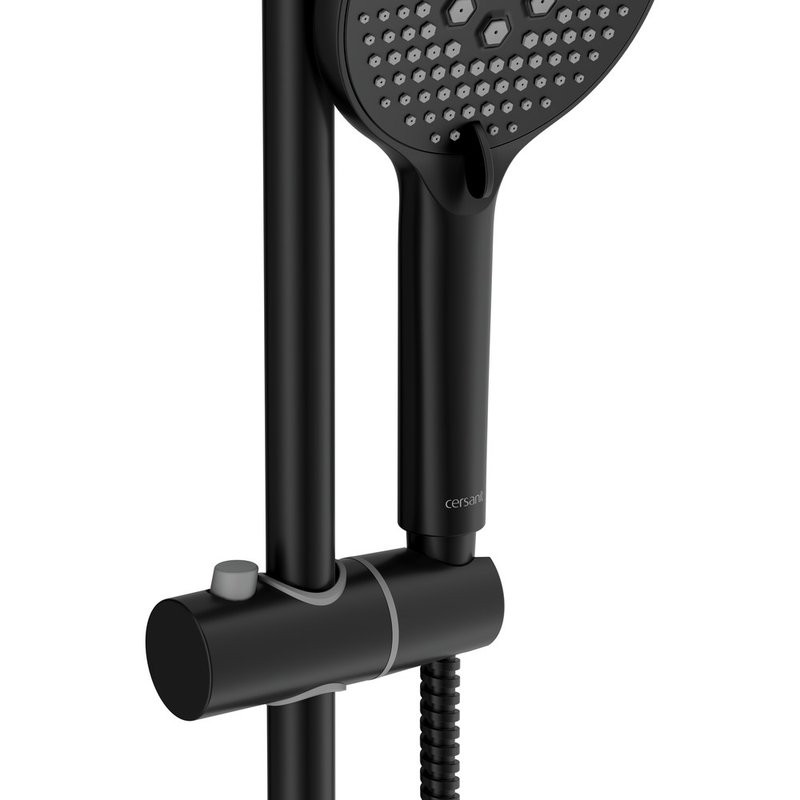 Душевая стойка Cersanit Вайб (Vibe) 68932 матовая черная