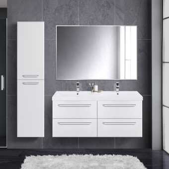 Мебель для ванной Cezares Eco 120, bianco lucido, 4 ящика, ручки хром