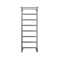 Полотенцесушитель электрический Grota Lore 430х1200 NM EL 120x45 см, подключение справа, слева, скрытое подключение справа, матовый хром, лесенка, с полкой