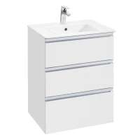 Тумба под раковину без столешницы Roca The Gap 60 3 ящика, белый глянец