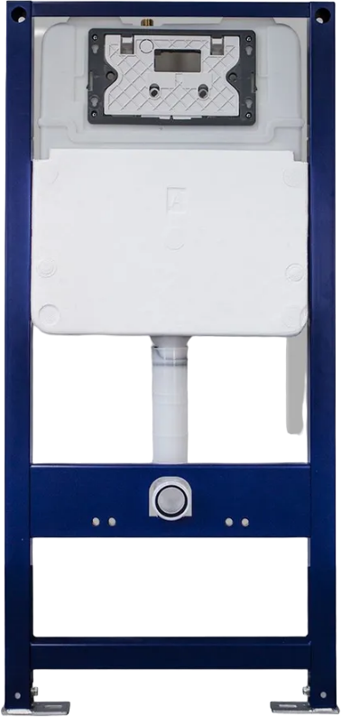 Инсталляция с кнопкой KUPÁLA Jado W02 цвет хром, крепление к полу и стене