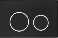 Инсталляция с кнопкой KUPÁLA Jado W02 цвет хром, крепление к полу и стене