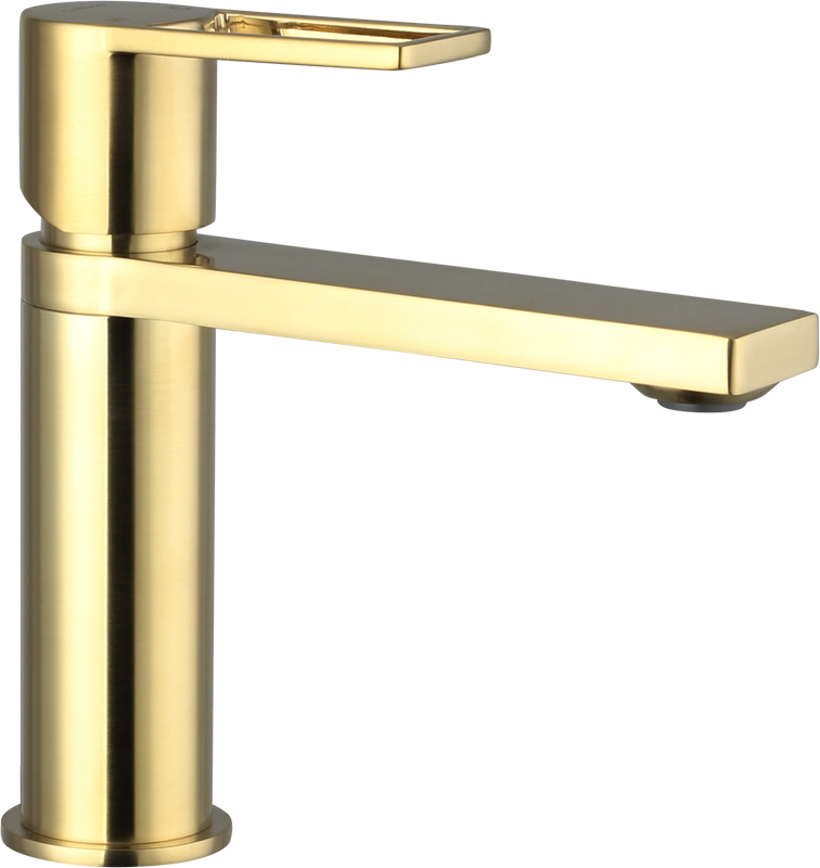 Смеситель для раковины Caprigo Kub 54-020-brg матовое золото