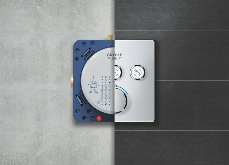 Термостатический смеситель встраиваемый Grohe Grohtherm SmartControl 29126000 для душа, хром