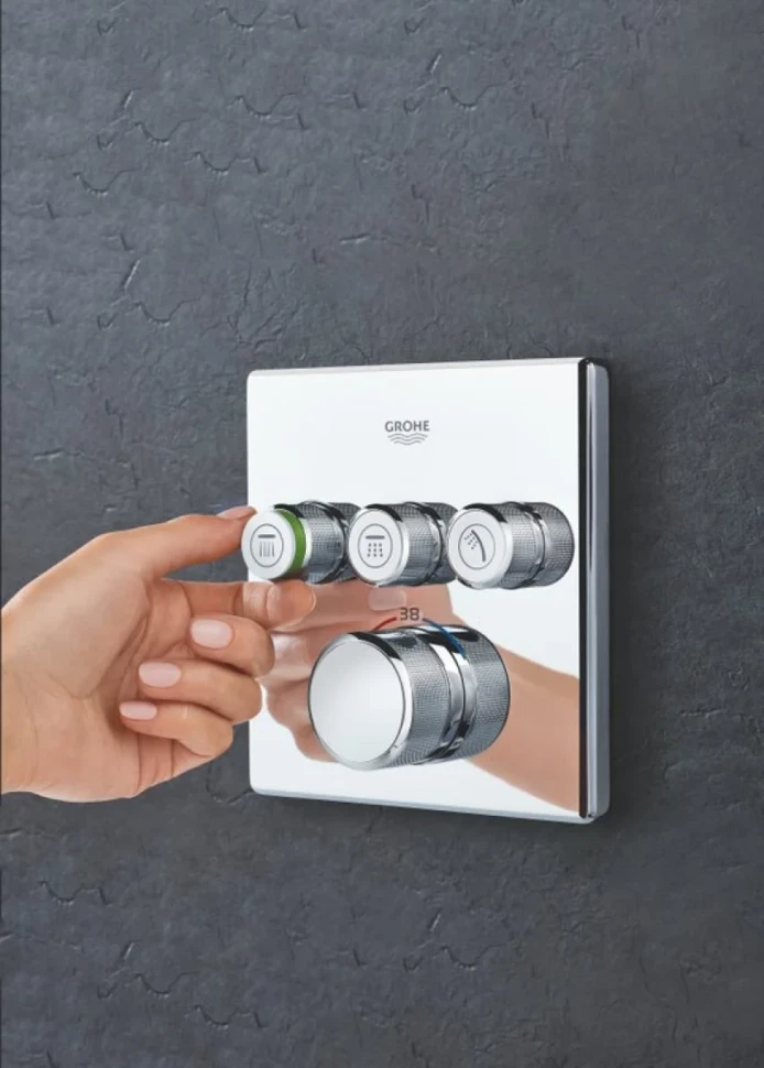 Термостатический смеситель встраиваемый Grohe Grohtherm SmartControl 29126000 для душа, хром