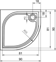 Поддон для душа Riho Kolping DB14 90x90 см