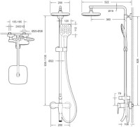 Душевая стойка Bravat Source F6173218CP-A-ENG хром