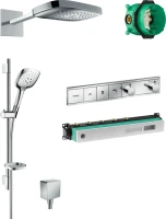 Душевой комплект Hansgrohe Raindance Select E 300 (3 jet) 26468000 + 27856000 + 26455000 + 15381000