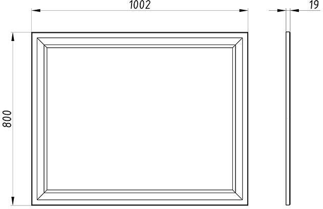 Зеркало ASB-Woodline Риола 100