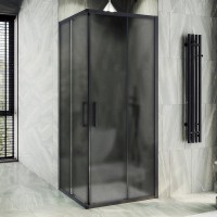 Душевой уголок Maybahglass MGY-1331-6 100х100 см, профиль матовый черный, стекло графит матовый