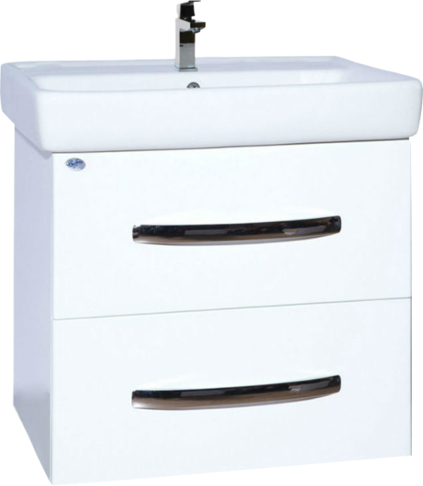 Тумба с раковиной Bellezza Рокко 50 подвесная, белая