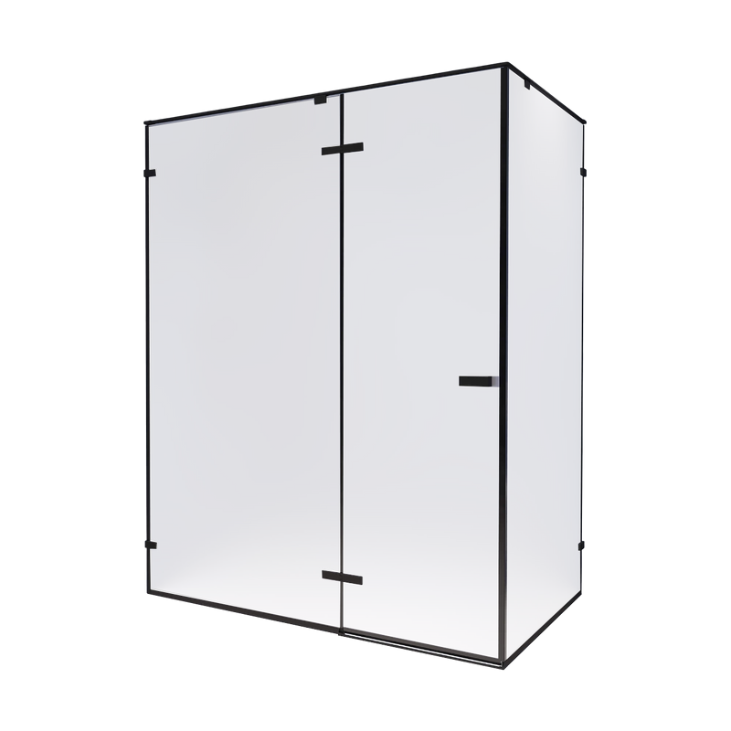 Душевой уголок RGW Stilvoll SV-040 120х90 профиль черный, стекло прозрачное