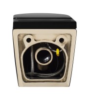 Унитаз подвесной Abber Bequem AC1108PMB безободковый, с микролифтом, матовый черный