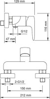 Смеситель для душа Wasserkraft Vils 5602