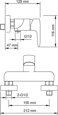 Смеситель для душа Wasserkraft Vils 5602