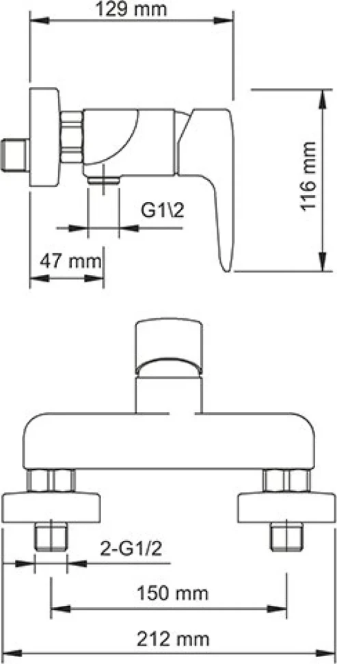 Смеситель для душа Wasserkraft Vils 5602
