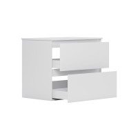 Тумба под раковину без столешницы Belux Luna НП 80-02 матовая белая