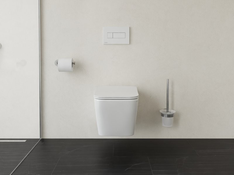 Унитаз подвесной Ravak Natural RimOFF безободковый, сиденье с микролифтом, белый