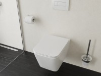 Унитаз подвесной Ravak Natural RimOFF безободковый, сиденье с микролифтом, белый