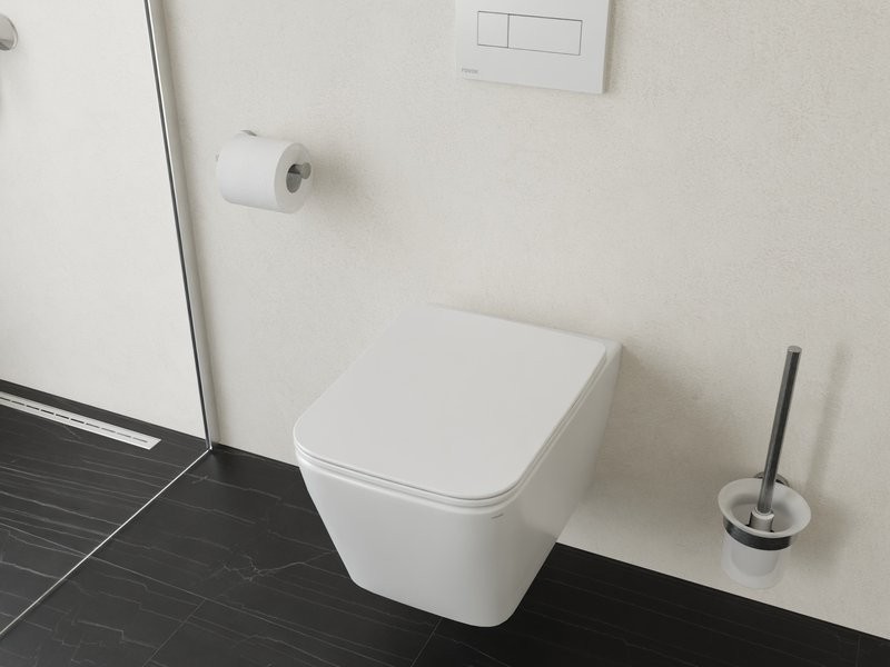 Унитаз подвесной Ravak Natural RimOFF безободковый, сиденье с микролифтом, белый