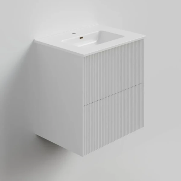 Тумба под раковину La Fenice TERRA Twin Bianco белая матовая 60 см