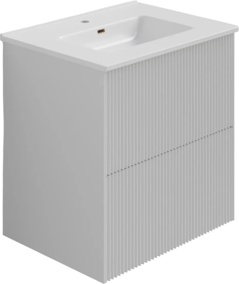 Тумба под раковину La Fenice TERRA Twin Bianco белая матовая 60 см