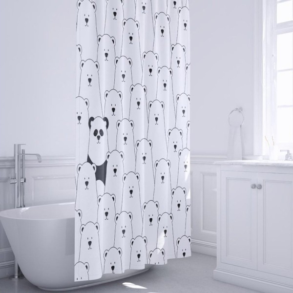Штора для ванной Fixsen 2500 Panda FX-2501 без колец