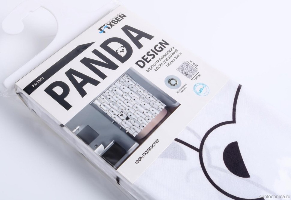 Штора для ванной Fixsen 2500 Panda FX-2501 без колец