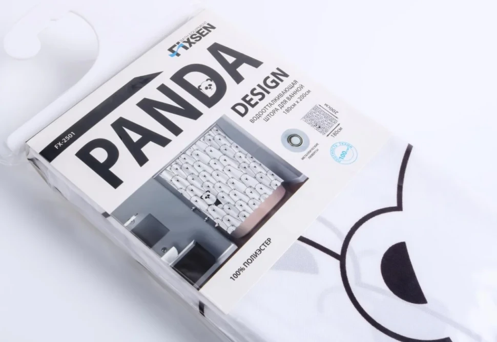 Штора для ванной Fixsen 2500 Panda FX-2501 без колец