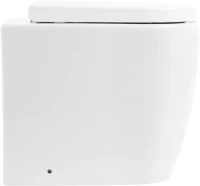 Унитаз приставной напольный BelBagno Marino BB105CBR безободковый, крышка BB105SC с микролифтом