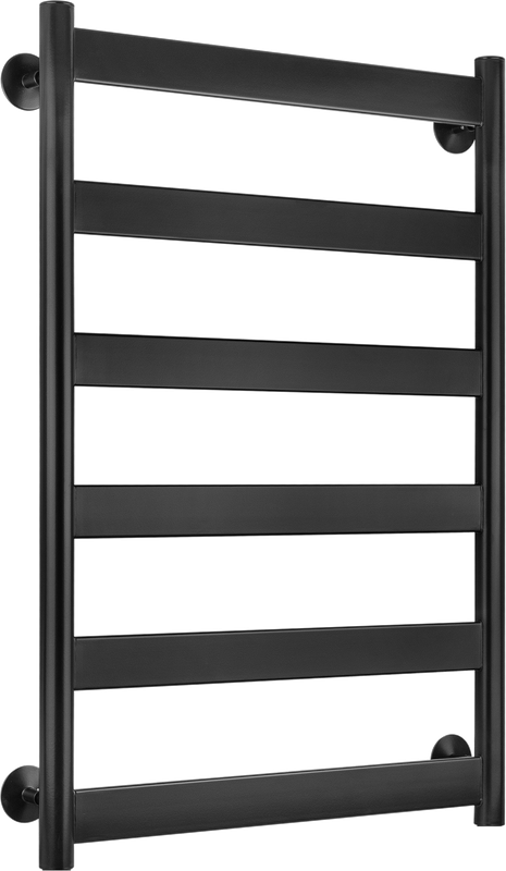Полотенцесушитель электрический Secado Комано 2 85x55 см, подключение слева, матовый черный, лесенка