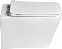 Унитаз подвесной SantiLine SL-5007 безободковый, с микролифтом