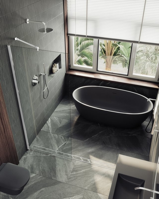 Душевая перегородка Maybahglass MGD-1352-1ш 99 см, профиль белый, стекло прозрачное