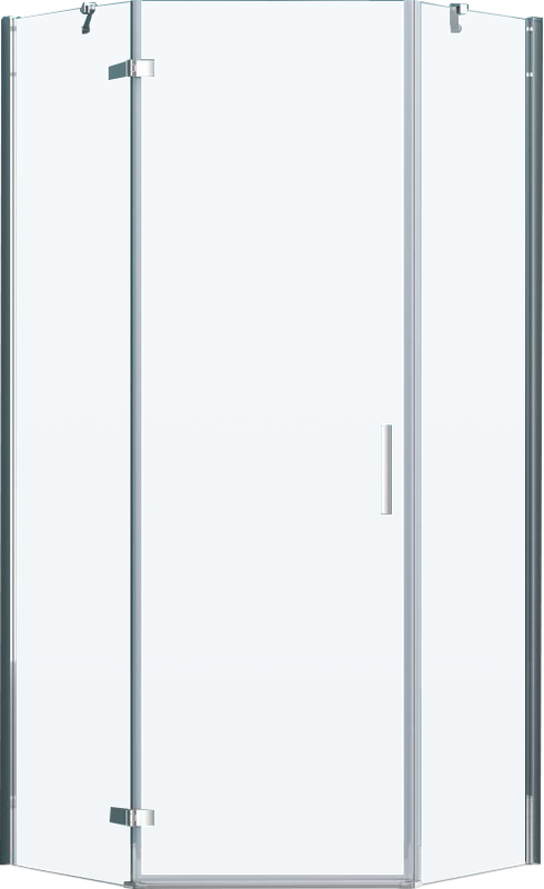 Душевой уголок BelBagno Kraft P-1-100-C-Cr L