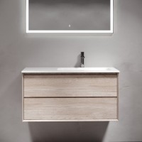 Тумба с раковиной Sancos Marmi 2.0 100 R дуб галифакс натуральный