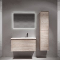Тумба с раковиной Sancos Marmi 2.0 100 R дуб галифакс натуральный