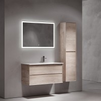 Тумба с раковиной Sancos Marmi 2.0 100 R дуб галифакс натуральный