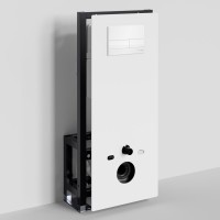 Система инсталляции для унитазов Wasserkraft Glan 66TLT.010.ME.WH.WH04 с кнопкой смыва белой