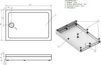 Поддон для душа Bas Олимпик 120x80