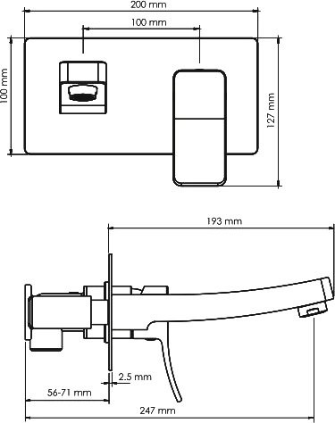 Смеситель для раковины Wasserkraft Aller 10630 С ВНУТРЕННЕЙ ЧАСТЬЮ