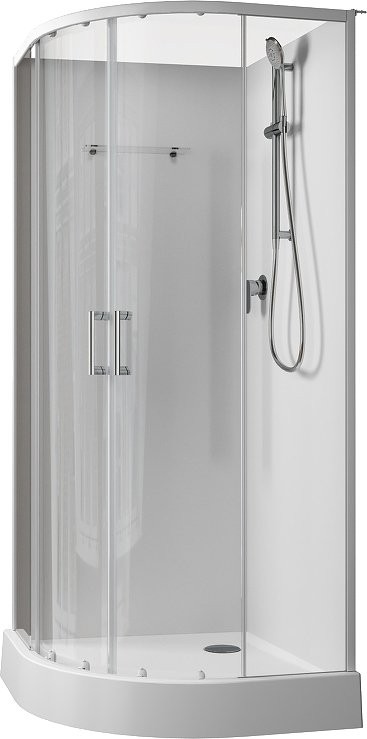 Душевая кабина Aquanet Passion EVO 267252 90x90, профиль хром, стекло прозрачное, без крыши