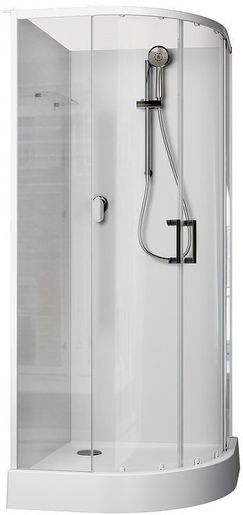Душевая кабина Aquanet Passion EVO 267252 90x90, профиль хром, стекло прозрачное, без крыши