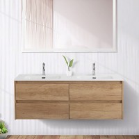 Тумба под раковину BelBagno Kraft 120 4 ящика, для двоих, rovere nebrasca nature